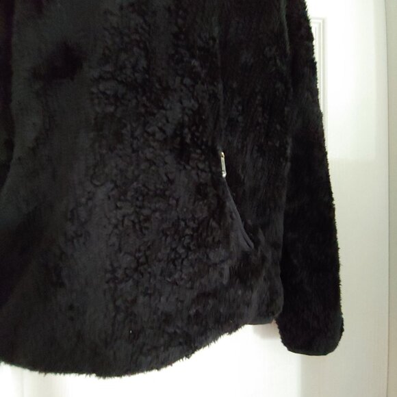 Lilly Pulitzer Skipper Black Sherpa Half Zip Pullover Plush Soft Cozy L - Picture 5 of 14